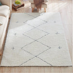 Tapis shaggy blanc Pola - Vignette | Mon-tapis-shop