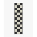 Tapis de couloir à damier blanc et noir, blanc et bleu, blanc et beige - Vignette | Mon-tapis-shop