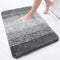 Tapis moelleux salle de bain gris dégradé apaisant