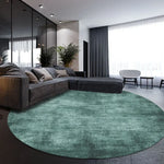 Tapis rond de salon ou chambre vert clair ou foncé - Vignette | Mon-tapis-shop