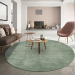 Tapis rond de salon ou chambre vert clair ou foncé - Vignette | Mon-tapis-shop