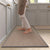 Tapis de cuisine lavable en maille marron