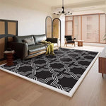 Tapis chambre ou salon moderne et élégant noir - Vignette | Mon-tapis-shop