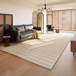 Tapis chambre ou salon moderne beige ton sur ton - Vignette | Mon-tapis-shop