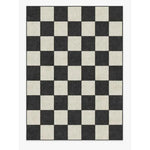 Tapis rétro à damier blanc et noir, blanc et bleu, blanc et beige - Vignette | Mon-tapis-shop