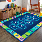 Tapis enfant Marelle avec Alphabet coloré - Vignette | Mon-tapis-shop