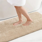 Tapis moelleux de salle de bain crème - Vignette | Mon-tapis-shop