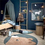 Tapis rond enfant Ours (2 modèles) - Vignette | Mon-tapis-shop