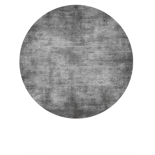 Tapis rond de chambre Gris élégant