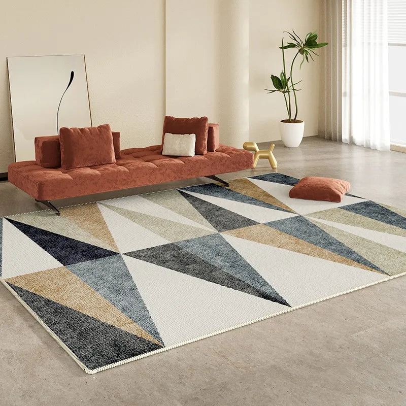 Tapis moderne coloré Tania, motifs géométriques