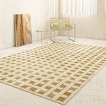 Tapis  vintage de salon ou salle à manger beige à motifs - Vignette | Mon-tapis-shop