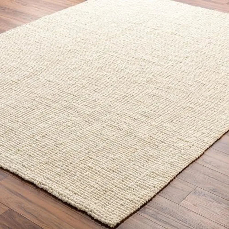 Tapis beige en jute naturel tissé