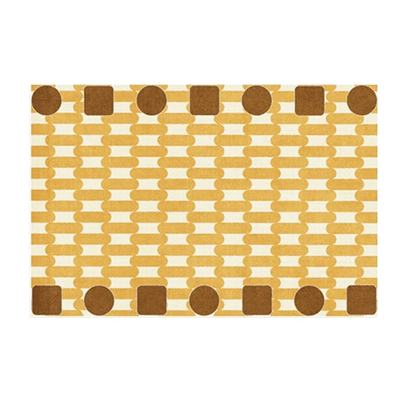 Tapis rétro géométrique cachemire confortable