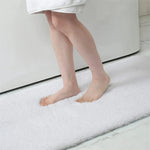 Tapis moelleux de salle de bain blanc - Vignette | Mon-tapis-shop