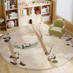 Tapis rond enfant animaux (9 modèles) - Vignette | Mon-tapis-shop