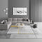 Tapis de salon moderne gris élégant