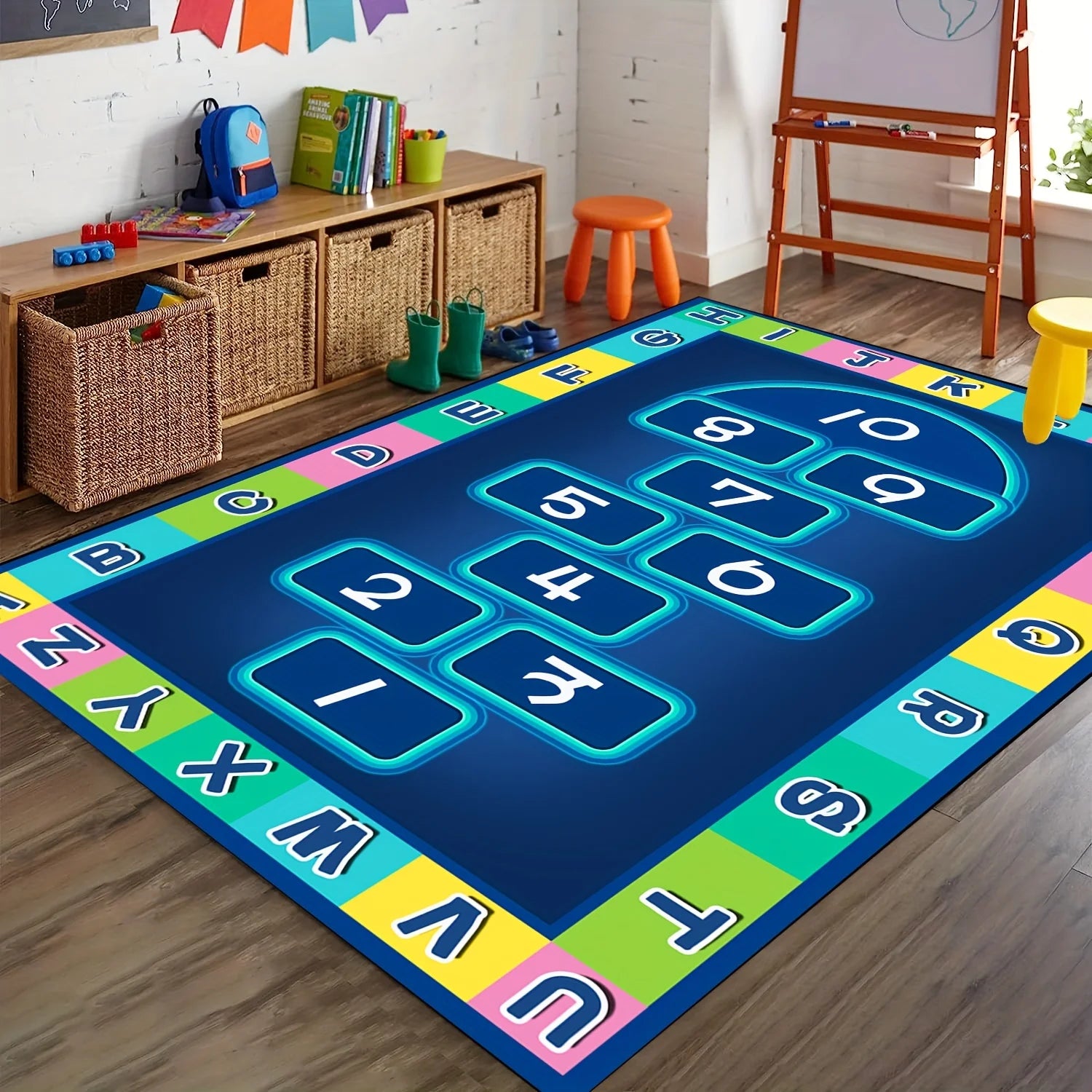 Tapis enfant Marelle ludique et éducatif