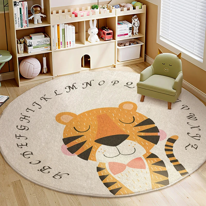 Tapis enfant lion doux et ludique