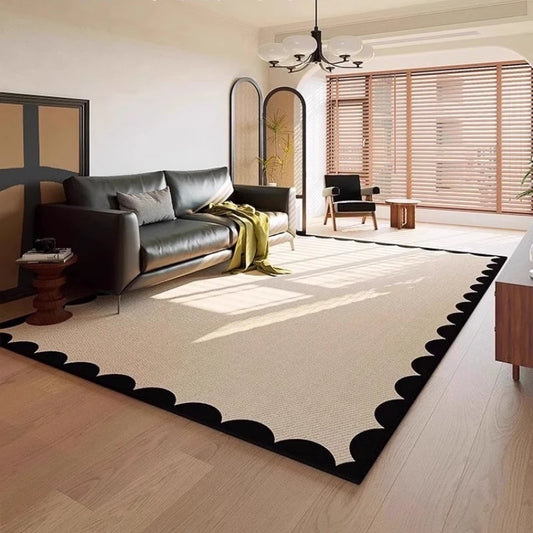 Tapis moderne noir et blanc élégant