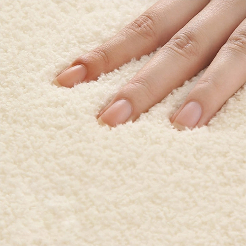 Tapis rond doux et élégant