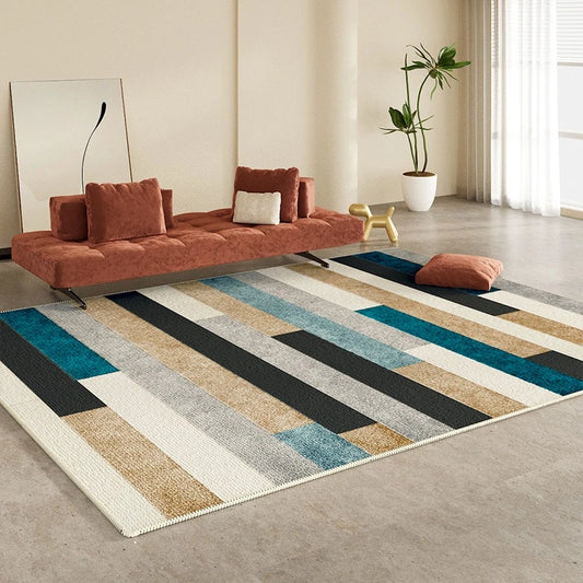 Tapis moderne coloré géométrique élégant