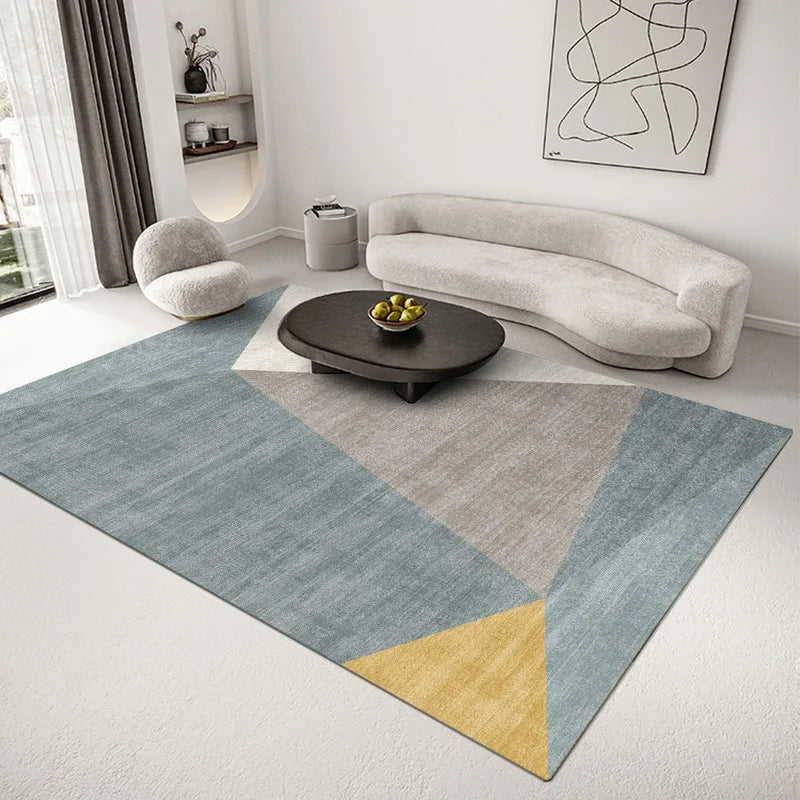 Tapis scandinave moderne aux motifs géométriques