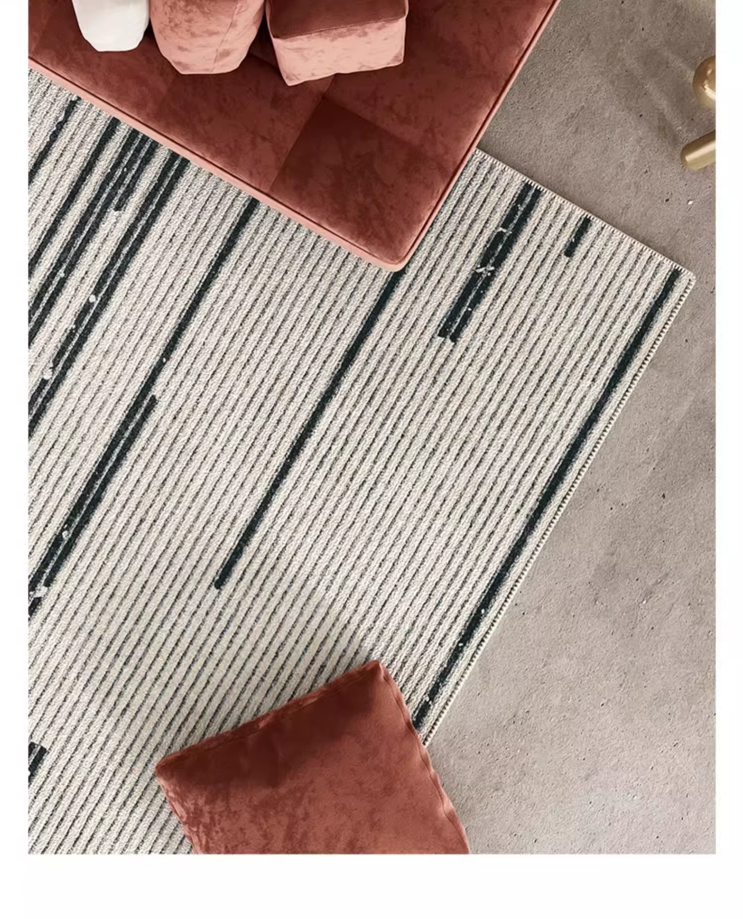 Tapis moderne coloré Karli design minimaliste