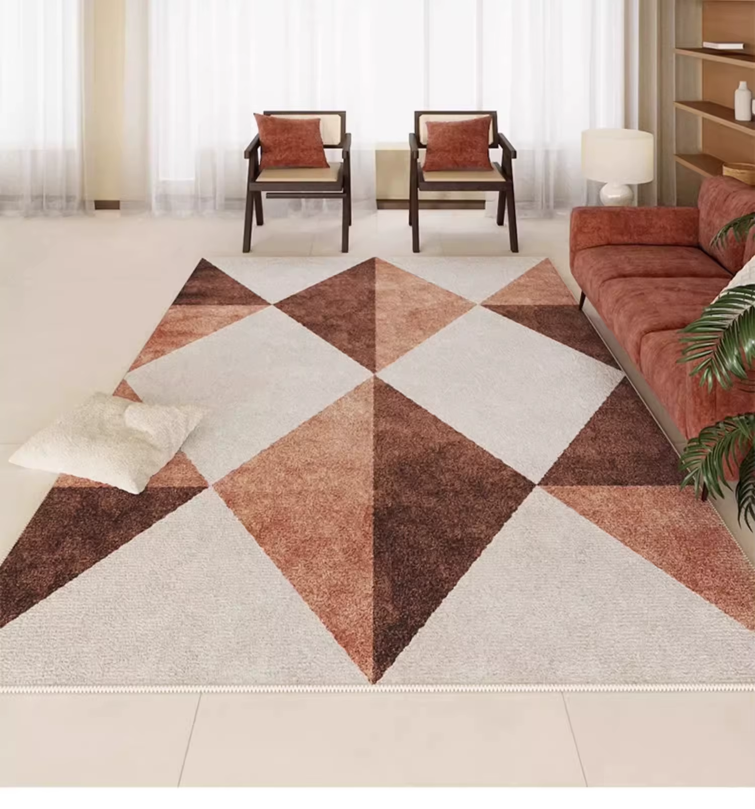 Produit: tapis moderne coloré Aura, texture douce